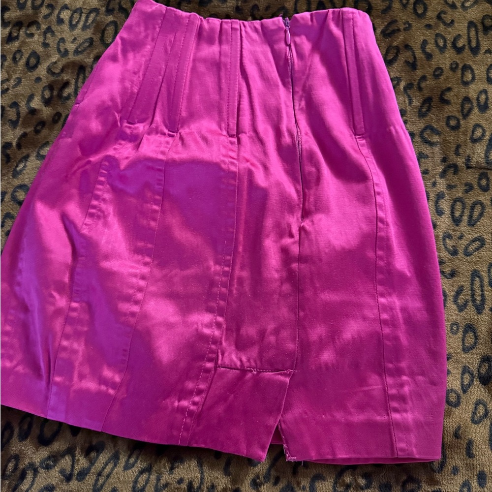 Arden B Vibrant Pink Mini Skirt